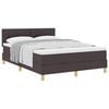 vidaXL Cama tipo Box Spring Marr&oacute;n Oscuro 160 x 200 cm tela
