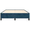 vidaXL Estructura de cama sin colch&oacute;n terciopelo azul oscuro 140x200cm
