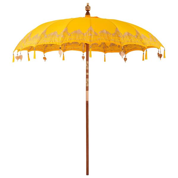 vidaXL Parasol Balin&eacute;s Amarillo 215 x 215 x 260 cm Algod&oacute;n