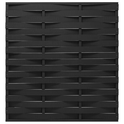 vidaXL Panel de valla WPC negro 170x180 cm