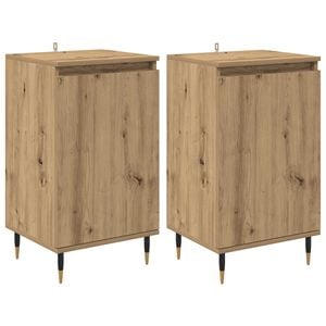 vidaXL Vitrina 2 uds. Roble artisan 40 x 35 x 70 cm