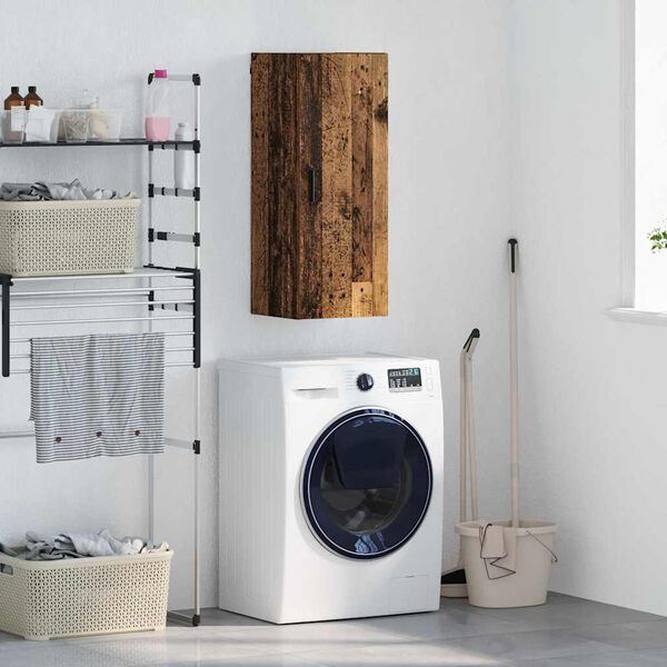 vidaXL Armario de pared Madera Vieja 34,5 x 34 x 90 cm