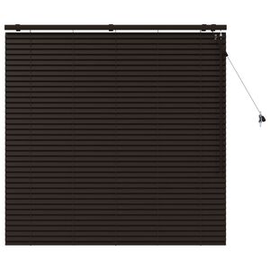 vidaXL Persiana veneciana Marr&oacute;n Oscuro 135 x 130 cm 35 mm