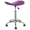 vidaXL Silla de oficina de cuero sint&eacute;tico morado