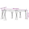 vidaXL Cenador con cortinas acero color crema 6x3 m