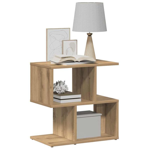 vidaXL Mesitas de noche 2 uds madera ingenier&iacute;a roble 50x30x51,5 cm