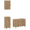 vidaXL Juego de armarios de ba&ntilde;o de 3 piezas ALKMAAR Roble artisan