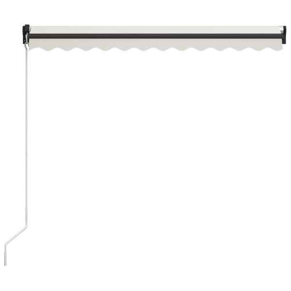 vidaXL Toldo manual retr&aacute;ctil color crema 300x250 cm