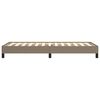 vidaXL Estructura de cama sin colchón tela taupe 90x200 cm