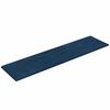 vidaXL Paneles de pared 12 uds terciopelo azul 60x15 cm 1,08 m²