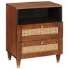 vidaXL Mesas de noche 50 x 33 x 62 cm Madera de mango maciza