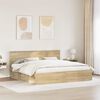 vidaXL Estructura de cama Sonoma 200 x 200 cm Madera de pino macizo
