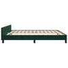 vidaXL Estructura cama con cabecero terciopelo verde oscuro 180x200 cm