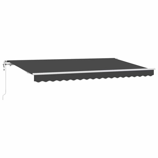 vidaXL Toldo Retr&aacute;ctil Antracita 350 x 200 cm tela