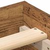 vidaXL Estructura de cama sin colch&oacute;n madera antigua 150x200 cm