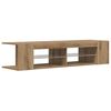 vidaXL Mueble de TV luces LED madera roble artisan 135x39x30 cm