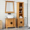 vidaXL Conjunto de muebles de ba&ntilde;o 2 piezas madera maciza de pino
