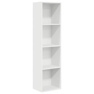 vidaXL Estanter&iacute;a de madera de ingenier&iacute;a blanca 40x30x152 cm