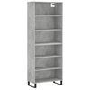 vidaXL Aparador alto madera ingenier&iacute;a gris hormig&oacute;n 69,5x32,5x180 cm