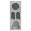 vidaXL Aparador Gris Concreto 40 x 35 x 100.5 cm Madera de ingenier&iacute;a