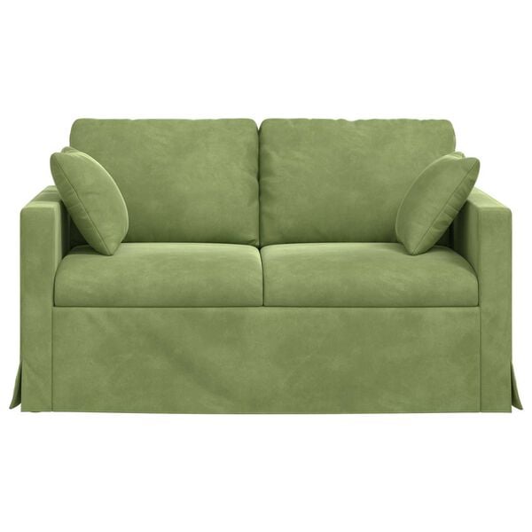 vidaXL Sof&aacute; Verde claro 138 x 78 x 80 cm Terciopelo