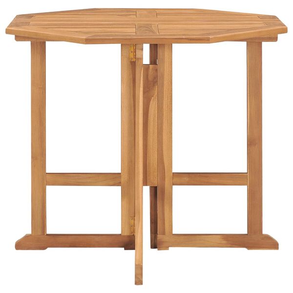 vidaXL Set de comedor de jard&iacute;n plegable 5 pzas madera maciza de teca