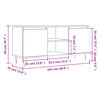vidaXL Mueble de TV madera de ingenier&iacute;a roble Sonoma 104x35x50 cm