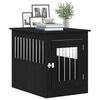 vidaXL Mueble para jaula de perro de roble negro, 55 x 75 x 65 cm, madera de ingenier&iacute;a