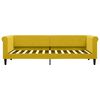 vidaXL Sofá cama con colchón terciopelo amarillo 80x200 cm