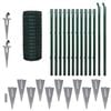 vidaXL Euro Valla de acero verde 25x1 m
