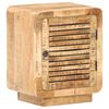 vidaXL Mesita de noche de madera de mango rugosa 40x30x50 cm
