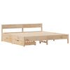 vidaXL Estructura de cama sin colch&oacute;n madera maciza de pino 160x200 cm