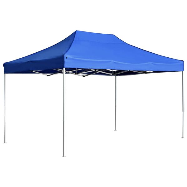 vidaXL Carpa plegable profesional de aluminio azul 4,5x3 m