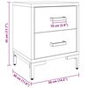 vidaXL Mesitas de noche 2 uds madera maciza de pino negro 36x30x45 cm