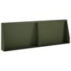 vidaXL Muro de Contenci&oacute;n 2 uds. 60 x 12 x 30 cm Acero Verde oliva