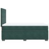 vidaXL Cama box spring con colchón terciopelo verde oscuro 80x200 cm