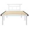 vidaXL Estructura de cama sin colch&oacute;n metal blanco 100x200 cm