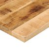 vidaXL Tablero de mesa rectangular madera mango rugosa 120x60x2,5 cm