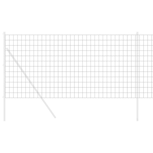 vidaXL Cerca Euro Gris 1 x 25 m Hierro recubierto de PVC