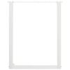 vidaXL Patas para mesa de comedor en forma de U (2 unidades), color blanco, 60 x (72-73) cm, acero