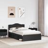 vidaXL Estructura de cama Negro 120 x 200 cm Madera de pino macizo