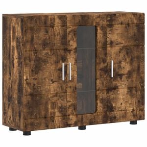 vidaXL Armario de Madera Roble ahumado 88,5 x 30,5 x 73 cm