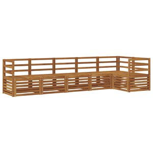 vidaXL Conjunto de Sof&aacute; Seccional 6 pcs Natural