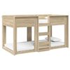vidaXL Cama Litera para Ni&ntilde;os Roble Sonoma 80 x 200 cm