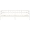 vidaXL Sof&aacute; cama sin colch&oacute;n madera maciza de pino blanco 90x190 cm