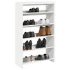 vidaXL Mueble zapatero madera contrachapada blanco 60x25x100 cm