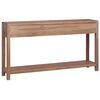 vidaXL Mesa consola de madera maciza de teca 145x30x80 cm