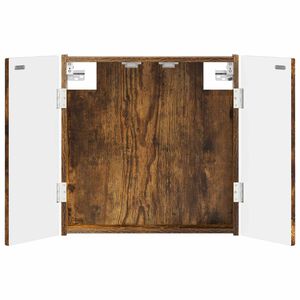 vidaXL Armario para dianas ALKMAAR Roble Ahumado 52,5 x 10,5 x 53,5 cm