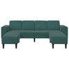 vidaXL Sof&aacute; de sala 3 pcs Verde oscuro