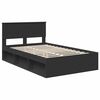 vidaXL Estructura de cama Negro 120 x 190 cm Madera de pino macizo